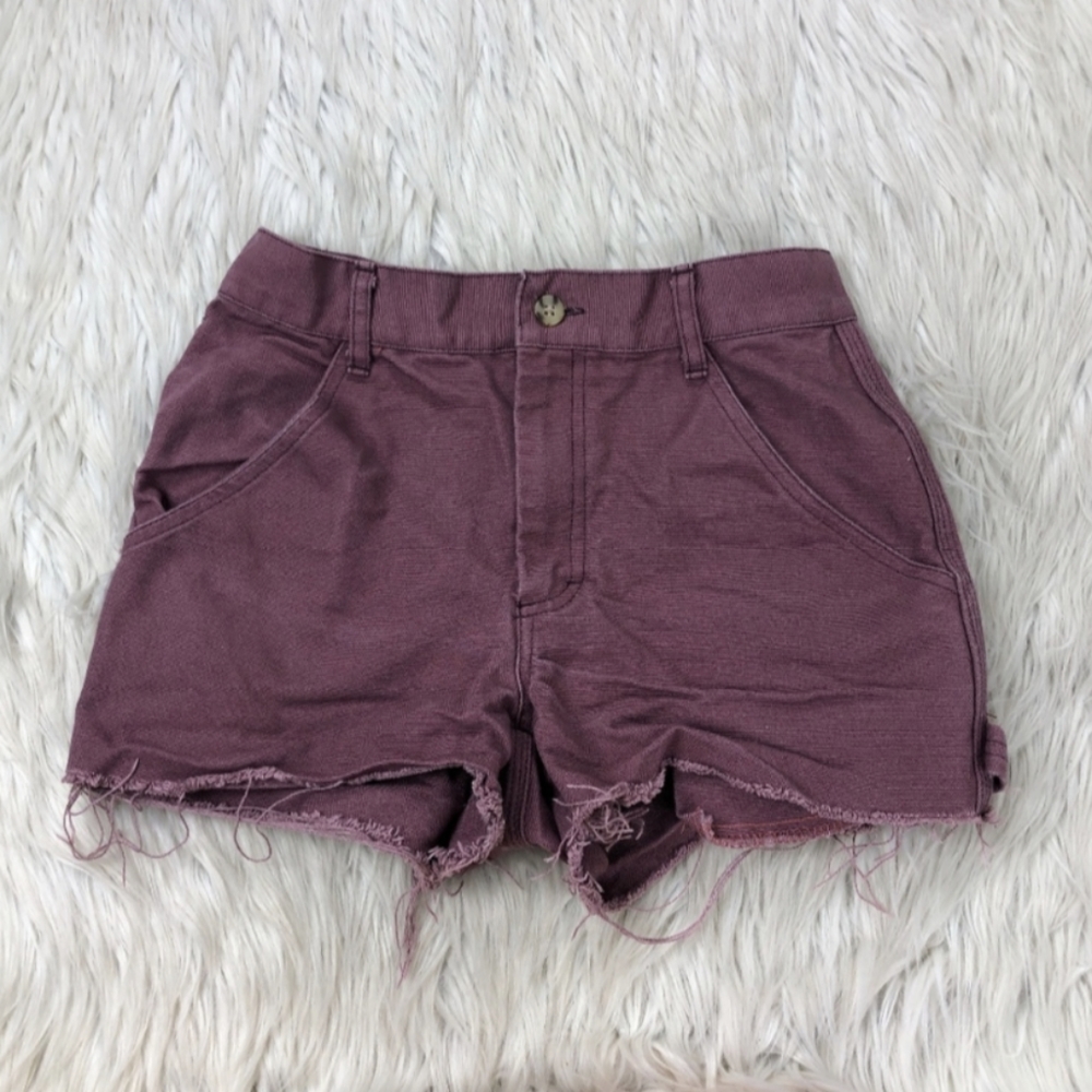 Urban Outfitters - Urban Renewal Raw Hem Cut Off Carpenter Shorts